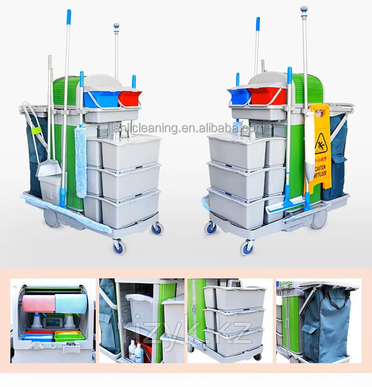 Многофункциональная Тележка для уборки с ковшом STB R153G