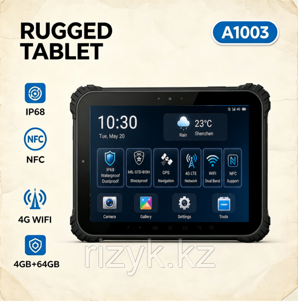 Новый промышленный планшет ZoomSmart Octa Core с двумя SIM-картами, Wi-Fi, Android 10, 4 ГБ ОЗУ, 10.1-дюймаовым большим экраном